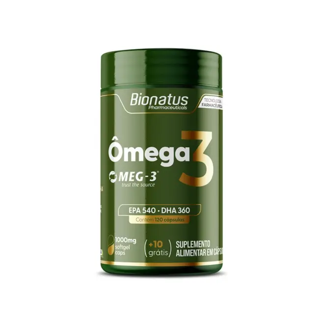 Ômega 3 Bionatus MEG-3 120 cápsulas